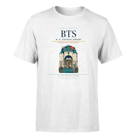 Single-Side Printing — M. R. Stefanik Airport (BTS) Double-Side T-Shirt