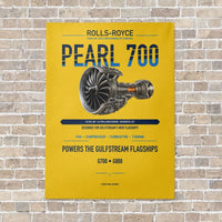 Thumbnail for PEARL 700 vertical canvas print - no frame - yellow background
