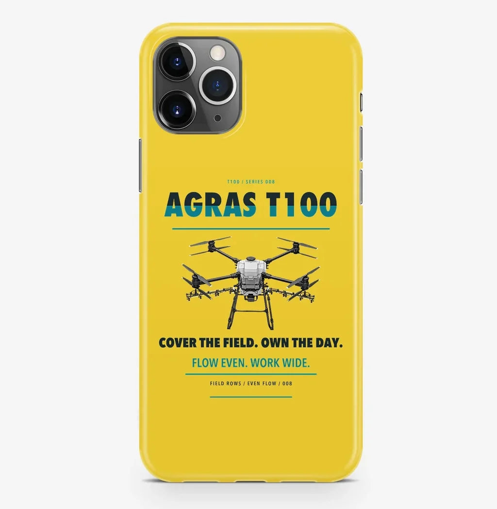 DJI Agras T100 Case ProMax design on yellow iphone case promax