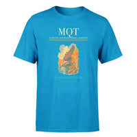 Thumbnail for Sawyer International Airport (MQT) T-Shirt single-side front print in Turquoise | sawyer-international-airport-mqt-double-side-t-shirt