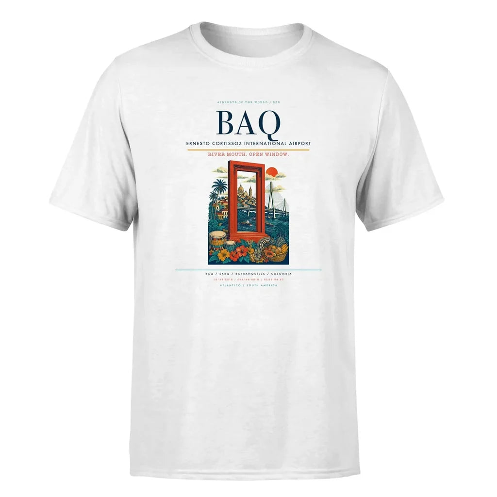 Barranquilla Airport (BAQ) Premium T-Shirt White