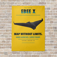 Thumbnail for AgEagle eBee X vertical canvas print - no frame - yellow background