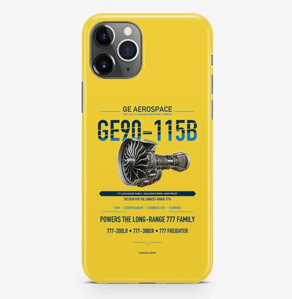 GE90-115B Case ProMax design on yellow iphone case promax