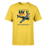 Thumbnail for Hawker Tempest Mk V design on yellow t-shirt, single-side print