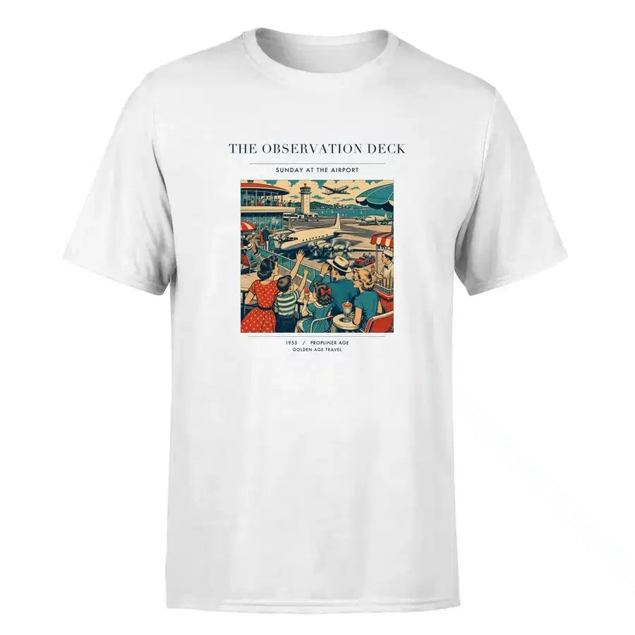 VINTAGE G4081 - The Observation Deck - Premium T-Shirt design on white premium t shirt