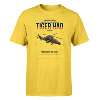 Thumbnail for Airbus Helicopters Tiger HAD design on yellow t-shirt, single-side print