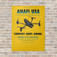 Thumbnail for Parrot ANAFI USA vertical canvas print - no frame - yellow background