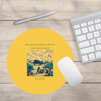 Thumbnail for VINTAGE G4517 - The Desert Landing Ground - Designed Mouse Pads design on yellow round