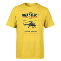 Thumbnail for Westland Wasp HAS1 design on yellow t-shirt, single-side print