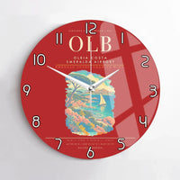 Thumbnail for Olbia Costa Smeralda Airport OLB Wall-Clock No-Frame - Red