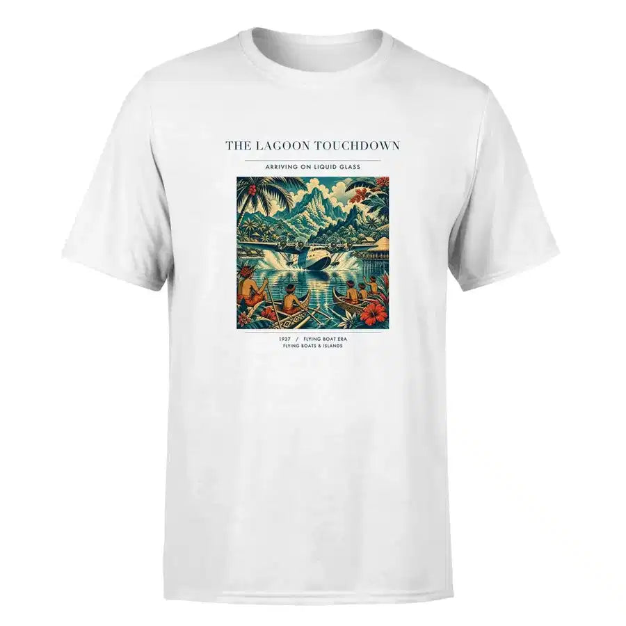 VINTAGE G4181 - The Lagoon Touchdown - Premium T-Shirt design on white premium t shirt