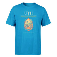 Thumbnail for Udon Thani International Airport (UTH) T-Shirt single-side front print in Turquoise | udon-thani-international-airport-uth-double-side-t-shirt