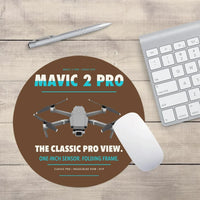 Thumbnail for DJI Mavic 2 Pro design on brown round mouse pad
