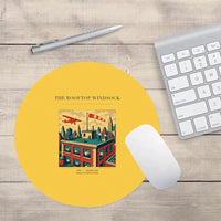 Thumbnail for VINTAGE G4312 - The Rooftop Windsock - Designed Mouse Pads design on yellow round