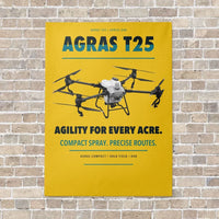 Thumbnail for DJI Agras T25 vertical canvas print - no frame - yellow background