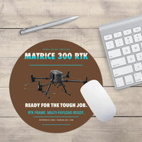 Thumbnail for DJI Matrice 300 RTK design on brown round mouse pad