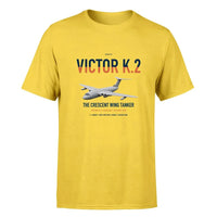 Thumbnail for Handley Page Victor K.2 design on yellow double-side t-shirt, single-side print