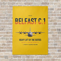 Thumbnail for Short Belfast C.1 vertical canvas print - no frame - yellow background