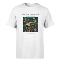 Thumbnail for VINTAGE G4056 - The Seaplane Dock - Premium T-Shirt design on white premium t shirt