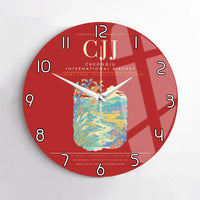 Thumbnail for Cheongju International Airport CJJ Wall-Clock No-Frame - Red
