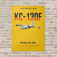 Thumbnail for KC-130F BuNo 149798 vertical canvas print - no frame - yellow background