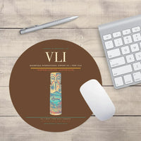 Thumbnail for Bauerfield International Airport (VLI) design on brown round mouse pad