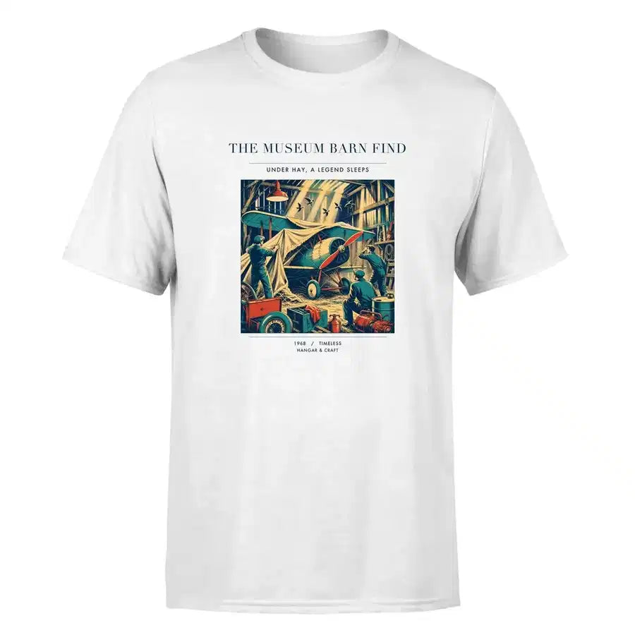 VINTAGE G4454 - The Museum Barn Find - Premium T-Shirt design on white premium t shirt