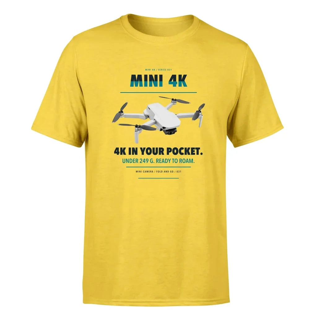 DJI Mini 4K design on yellow single side