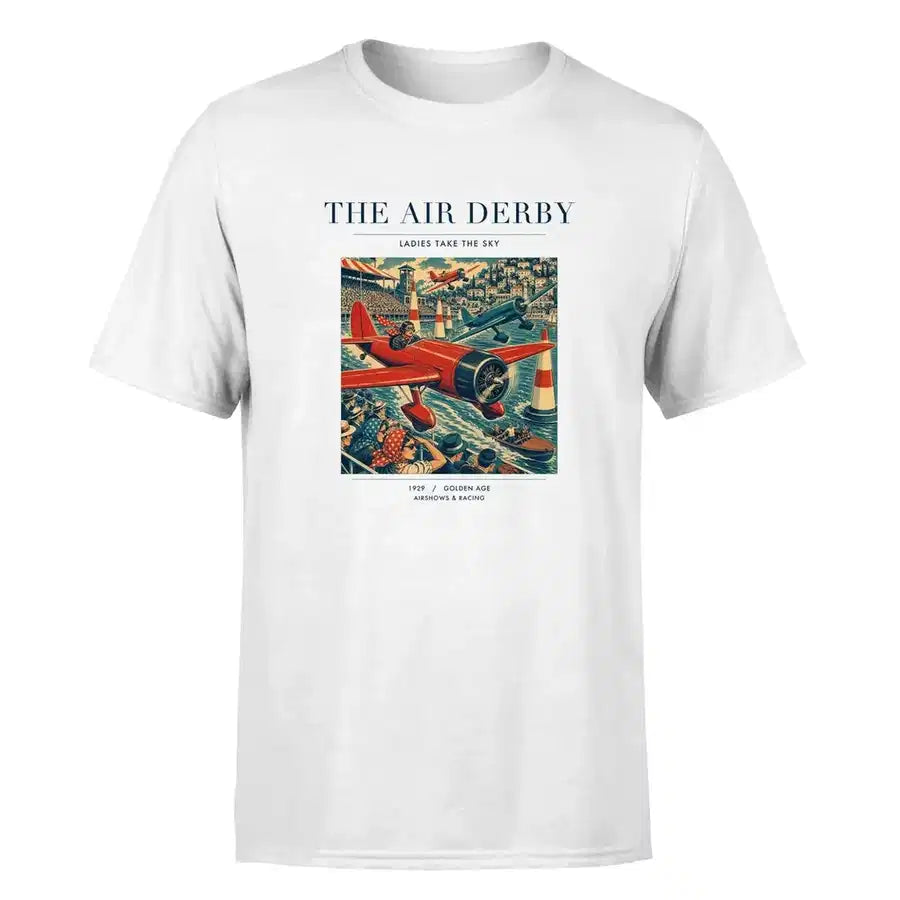 VINTAGE G4025 - The Air Derby - Premium T-Shirt design on white premium t shirt
