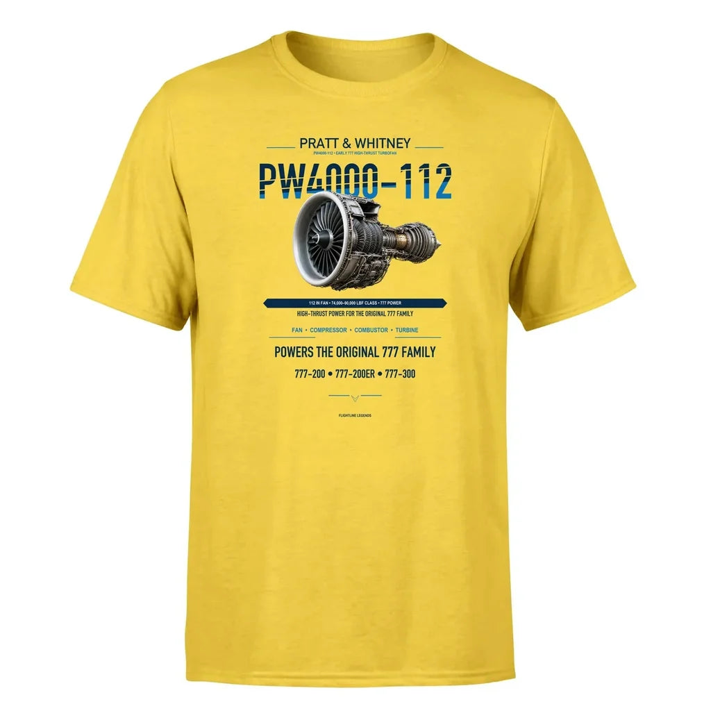 PW4000-112 design on yellow single side