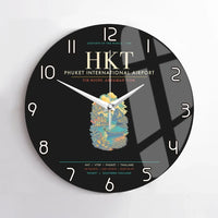 Thumbnail for Phuket International Airport HKT Wall-Clock No-Frame - Black