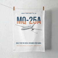 Thumbnail for MQ-25A STINGRAY design on white towel
