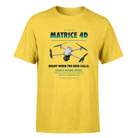 Thumbnail for DJI Matrice 4D design on yellow single side