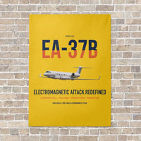 Thumbnail for EA-37B Compass Call vertical canvas print - no frame - yellow background