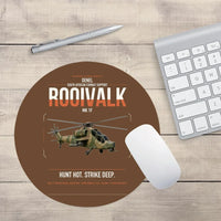 Thumbnail for Denel Rooivalk Mk 1F design on brown round mouse pad
