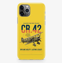 Thumbnail for Fiat CR.42 Falco design on yellow magsafe iphone case, for iPhone Pro Max