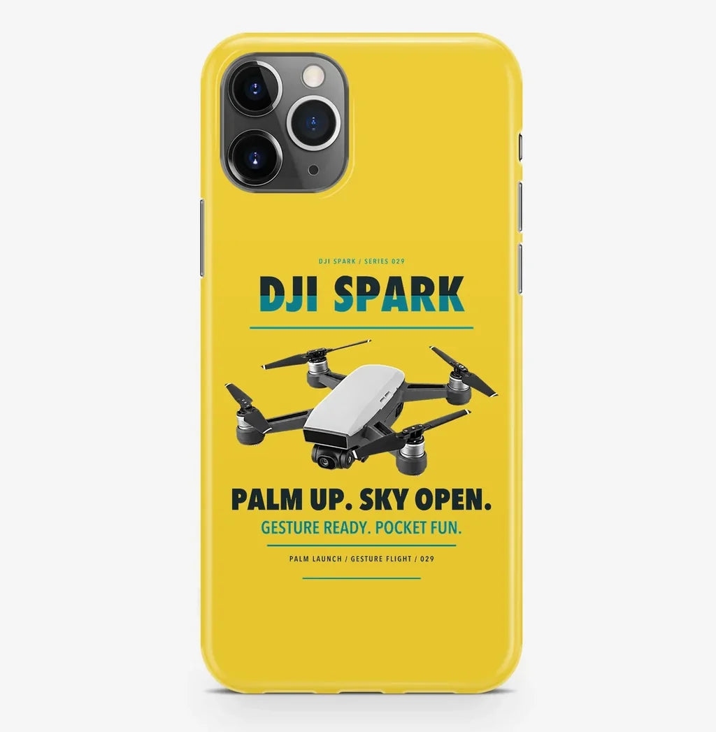 DJI Spark Case ProMax design on yellow iphone case promax