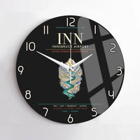 Thumbnail for Innsbruck Airport INN - Inn Valley Alpine Weave Wall-Clock No-Frame - Black