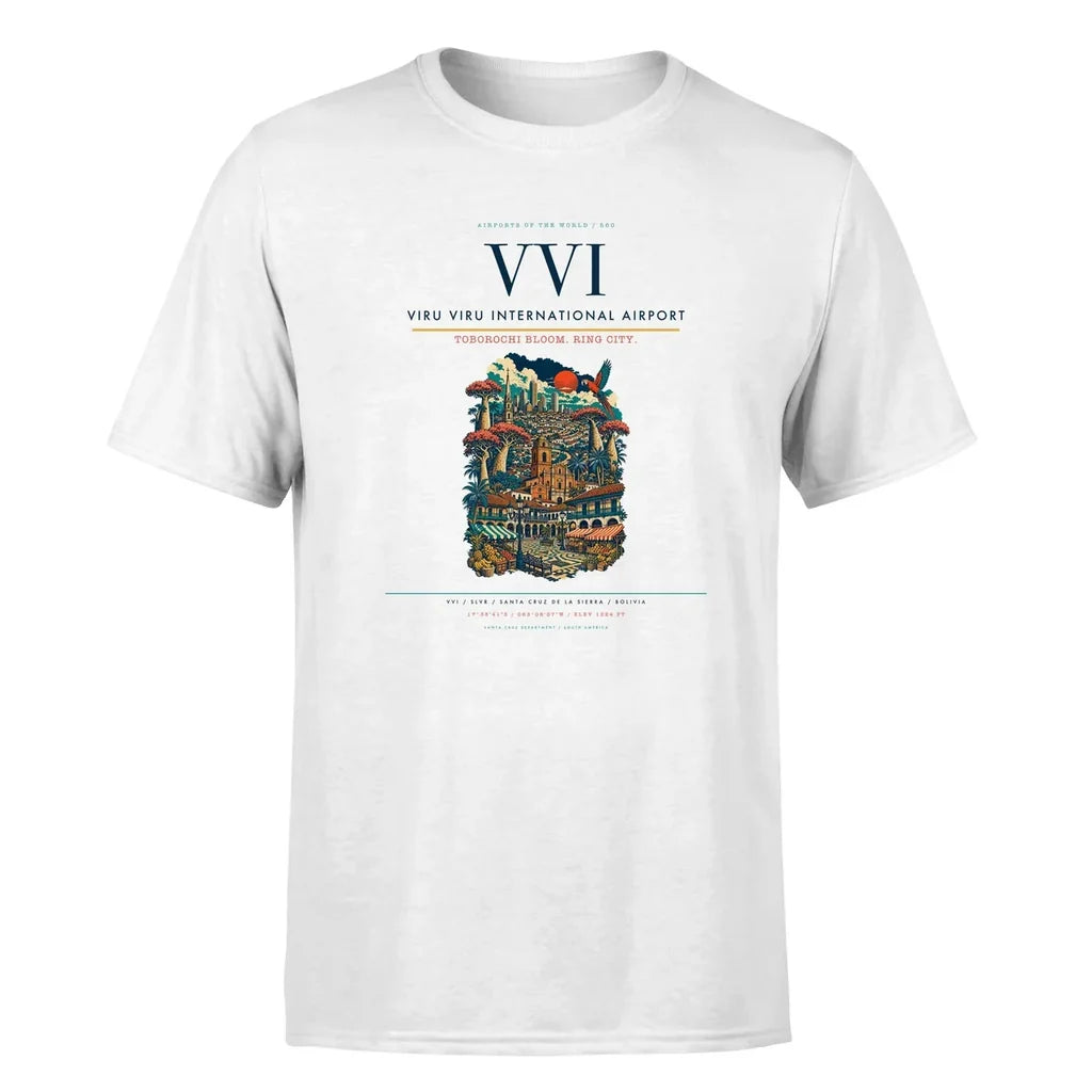 Santa Cruz de la Sierra Airport (VVI) Premium T-Shirt White