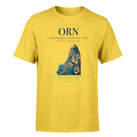Thumbnail for Ahmed Ben Bella Airport (ORN) T-Shirt single-side front print in Yellow | ahmed-ben-bella-airport-orn-double-side-t-shirt