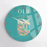 Thumbnail for Olbia Costa Smeralda Airport OLB Wall-Clock No-Frame - Turquoise