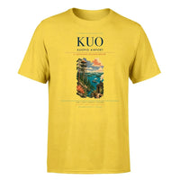Thumbnail for Kuopio Airport (KUO) T-Shirt single-side front print in Yellow | kuopio-airport-kuo-double-side-t-shirt