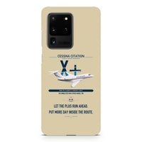 Thumbnail for Cessna Citation X+ design on samsung case - beige