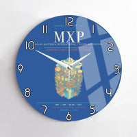 Thumbnail for Milan Malpensa International Airport Silvio Berlusconi MXP Wall-Clock No-Frame - Blue
