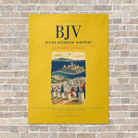 Thumbnail for Milas-Bodrum Airport BJV - Canvas No Frame - Yellow