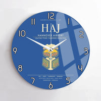 Thumbnail for Hannover Airport HAJ Wall-Clock No-Frame - Blue