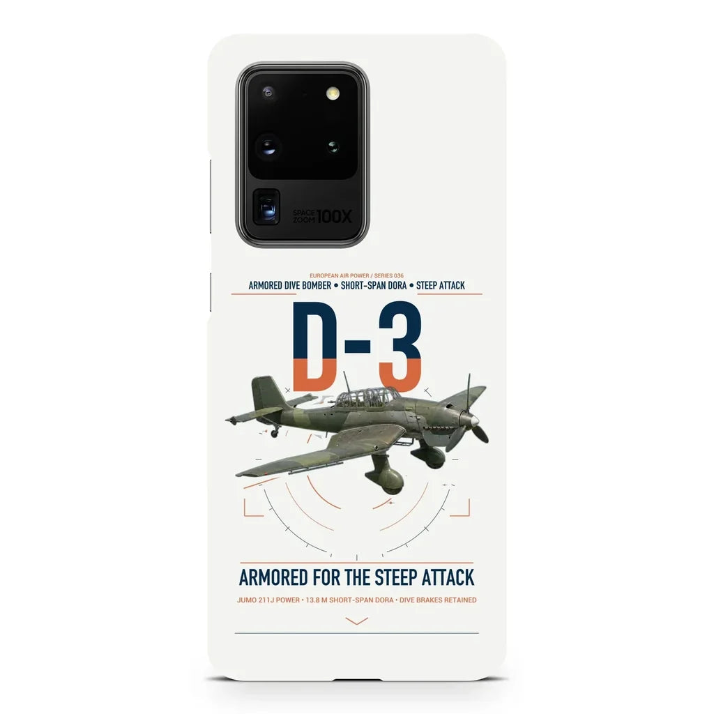 Junkers Ju 87D-3 design on samsung case - white