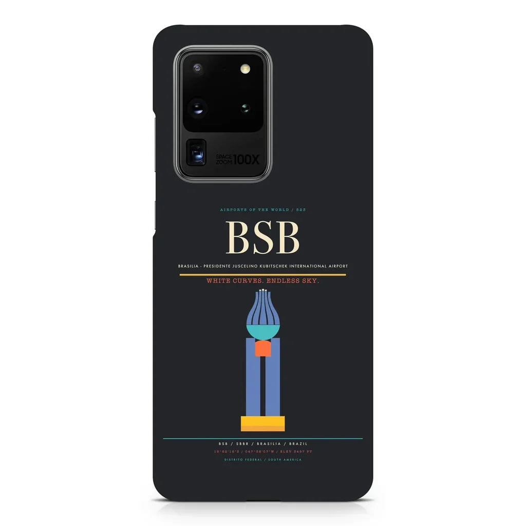 Brasilia - Presidente Juscelino Kubitschek International Airport BSB design on samsung case - black
