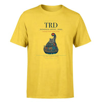 Thumbnail for Trondheim Airport (TRD) Premium T-Shirt Yellow