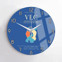 Thumbnail for Valencia Airport VLC Wall-Clock No-Frame - Blue